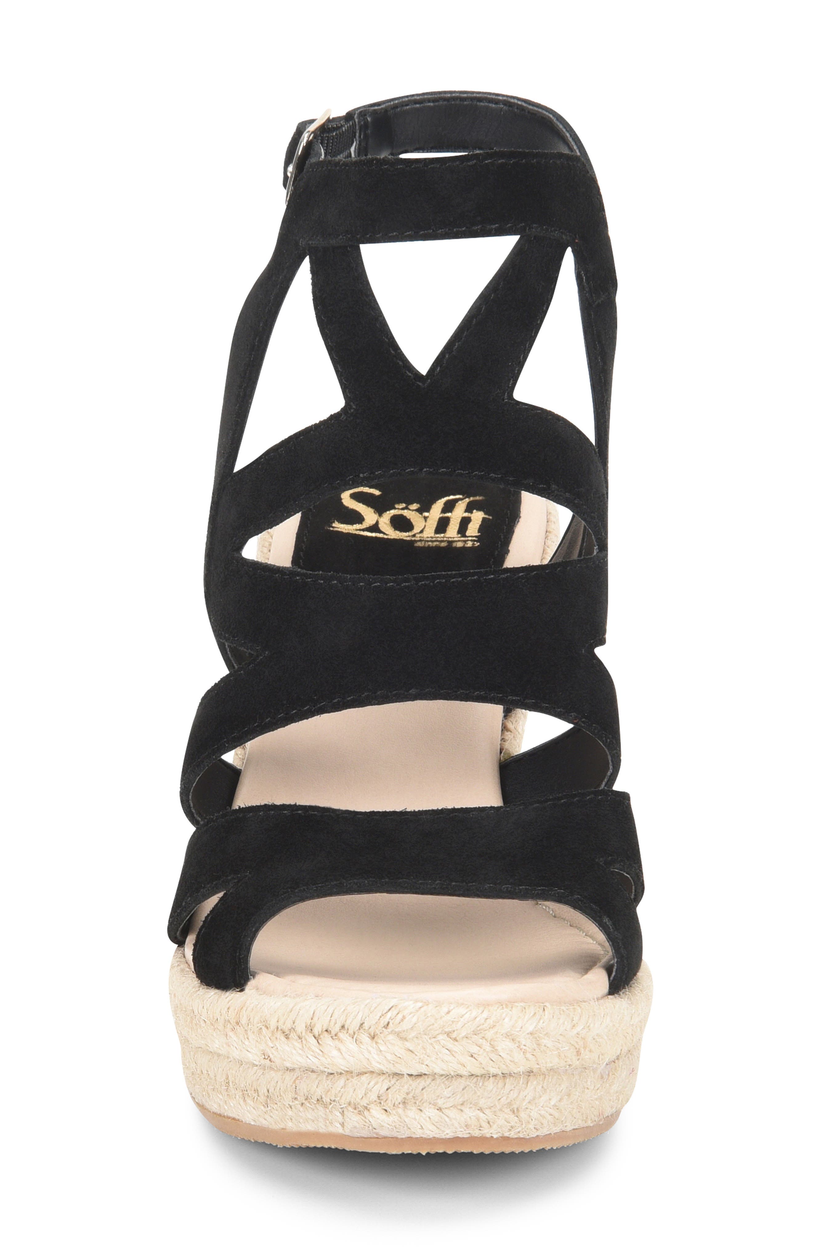 Söfft Shandys Wedge Sandal, Alternate, color, 