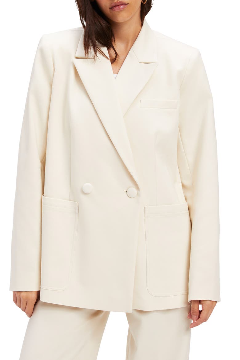 Unisex Blazer, Main, color, BONE