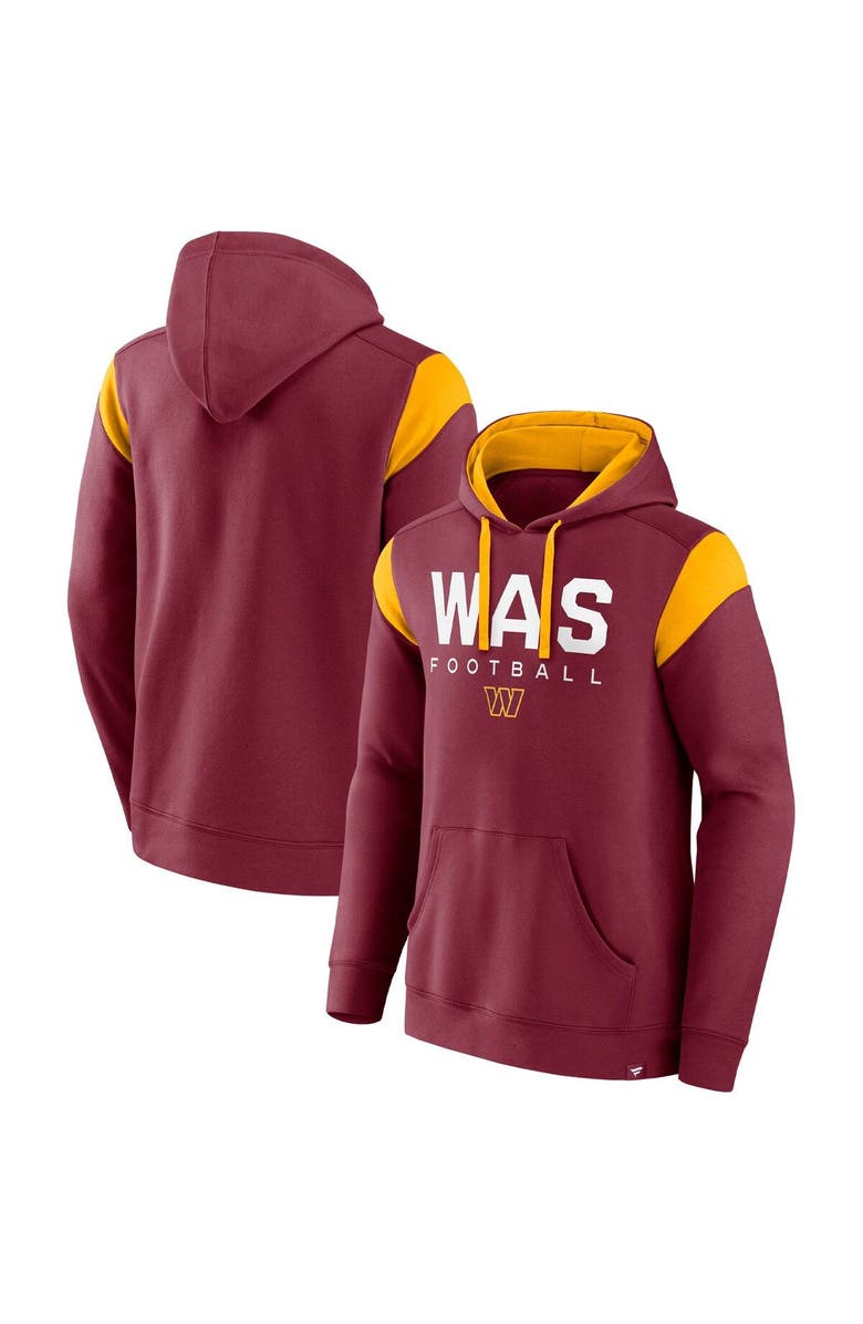 FANATICS Men's Fanatics Branded Burgundy Washington Commanders Call The Shot Pullover Hoodie, Main, color, 