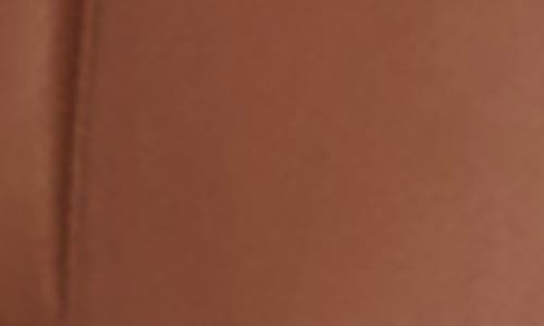 Sebby Short Faux Leather Puffer Jacket In Brown