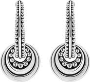 LAGOS Signature Caviar Disc Charm Hoop Earrings