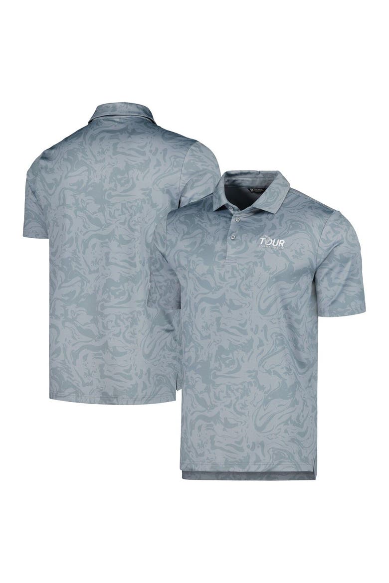 Men's Levelwear Gray TOUR Championship Tilt Polo, Main, color, Gray
