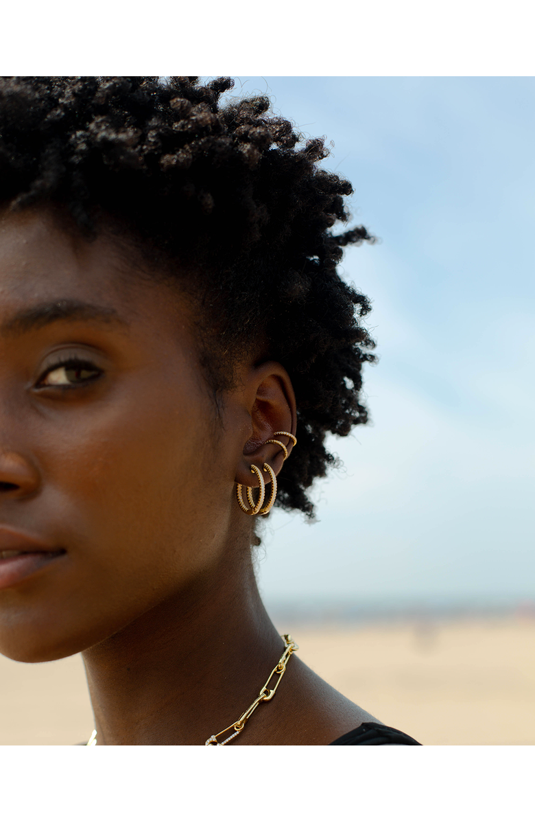 BEN ONI Set of 2 CZ Ear Cuffs, Alternate, color, Gold