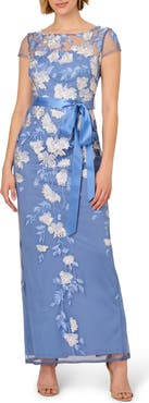 【Adrianna Papell】カスケード フローラル コラム ガウン Adrianna Papell Floral Cascading Column Gown | Nordstrom