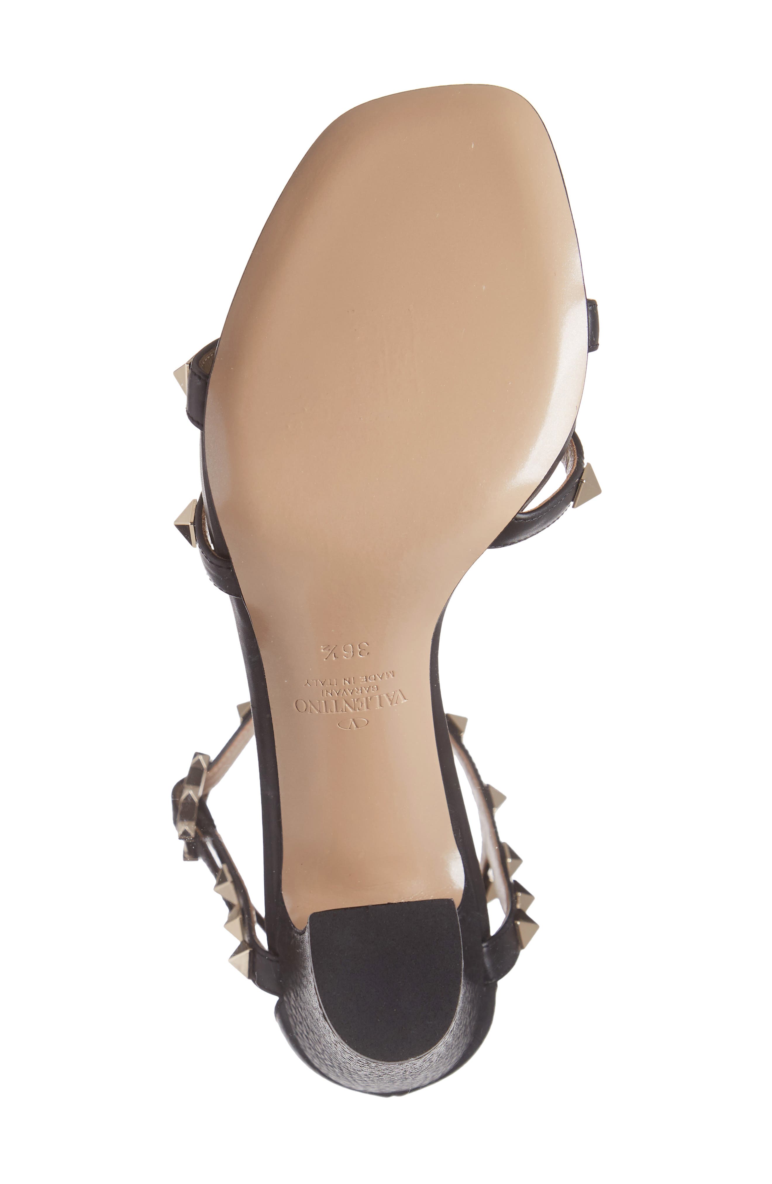 Valentino Garavani Valentino Rockstud Strappy Block Heel Sandal, Alternate, color, 