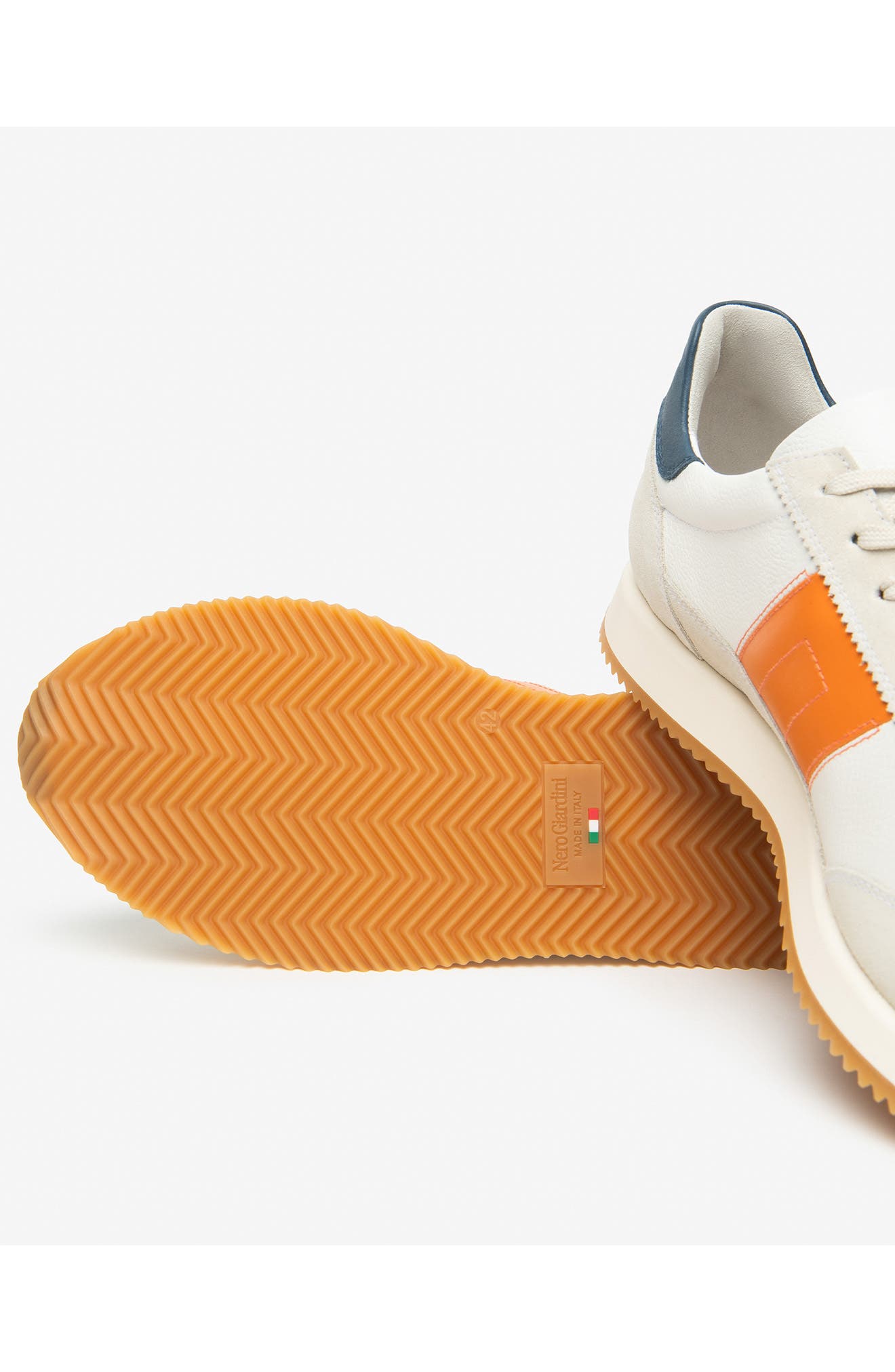 NeroGiardini Retro Low Top Sneaker, Alternate, color, Orange Multi