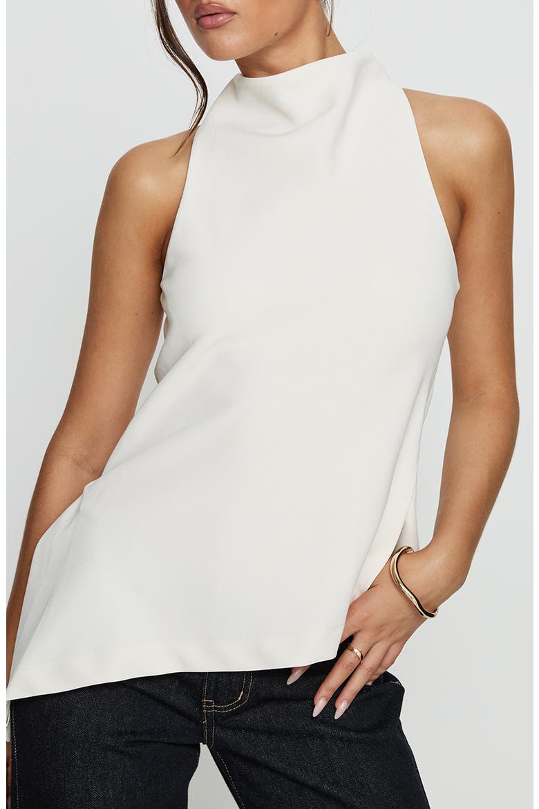 Days Get Dark Mock Neck Sleeveless Top, Main, color, CREAM