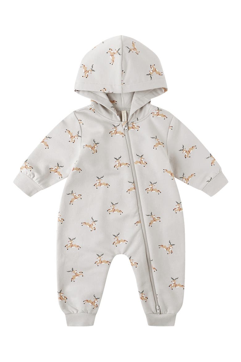 Kids' Hooded Jumpsuit, Main, color, REINDEER