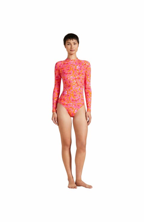Women's New Leopard One-Piece Rashguard