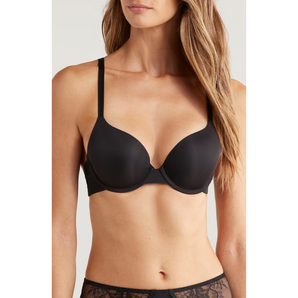 Simone Perele Essentiel Padded Underwire Plunge Bra in Black