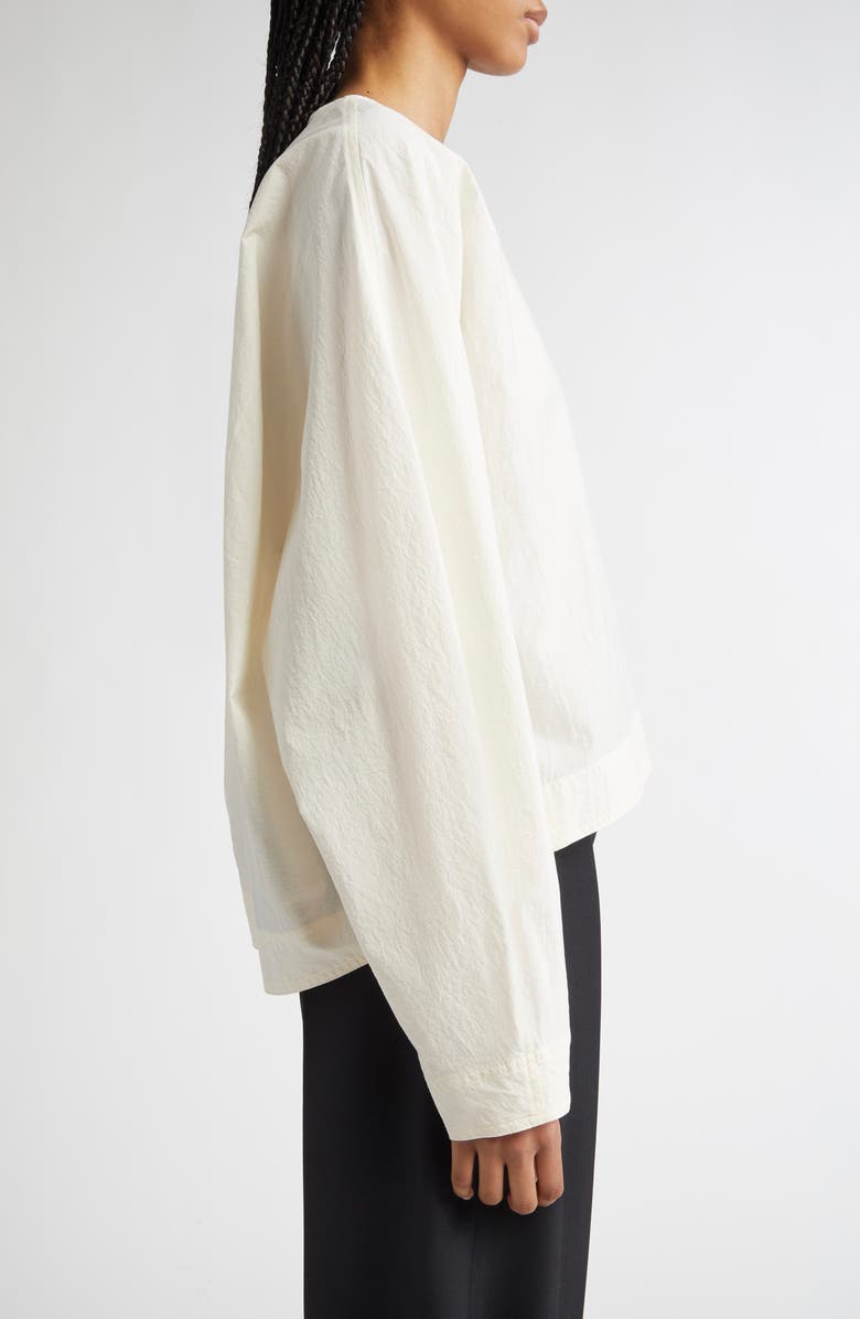 TOTEME Balloon Sleeve Top, Alternate, color, Off White