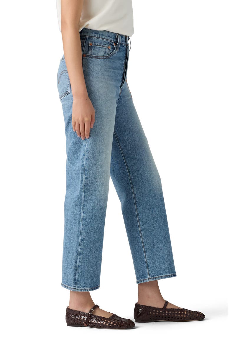 Ribcage High Waist Ankle Straight Leg Jeans, Alternate, color, SHOULD BE EASY