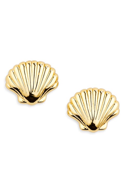 Coquille Shell Stud Earrings