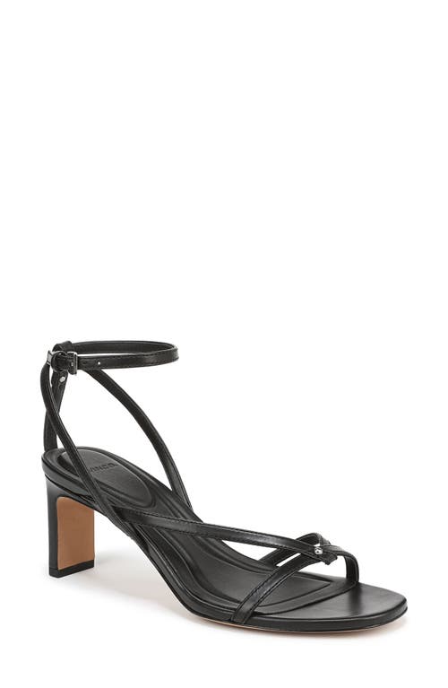 Vince Marilyn Leather Strappy Sandal In Black