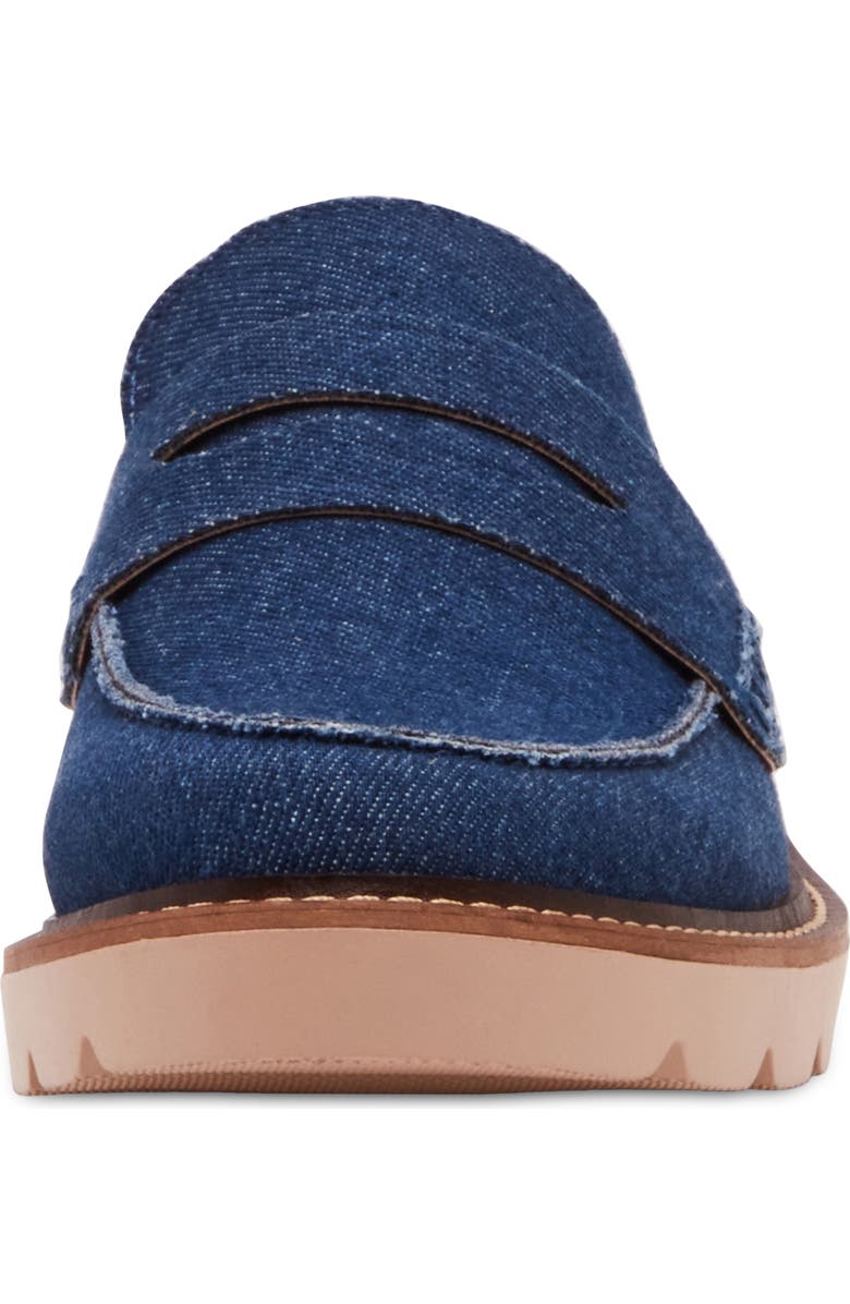 Blondo Waterproof Penny Loafer, Alternate, color, Denim Fab