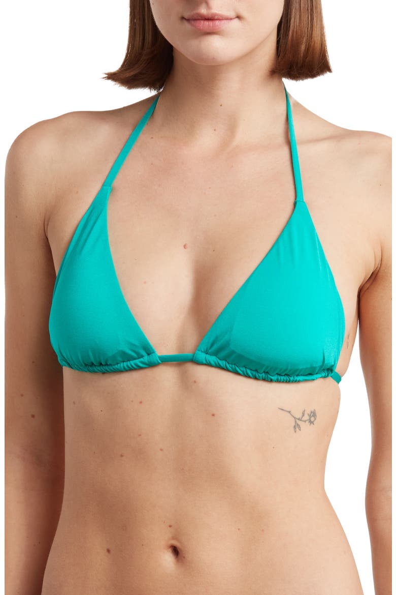 Color Code Triangle Bikini Top, Main, color, JASPER