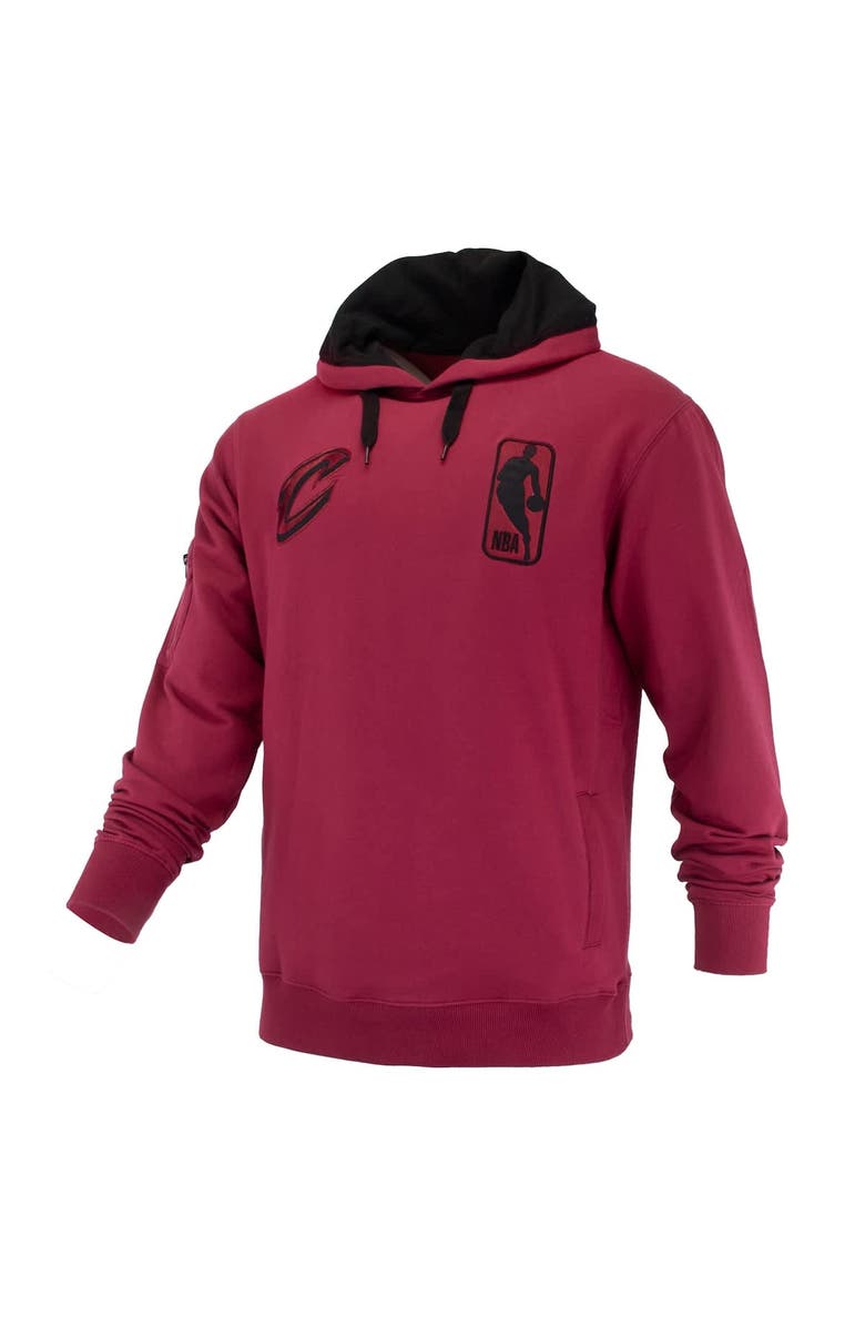 FISLL Unisex FISLL Wine Cleveland Cavaliers Logoman Shadow Collection Pullover Hoodie, Alternate, color, Wine