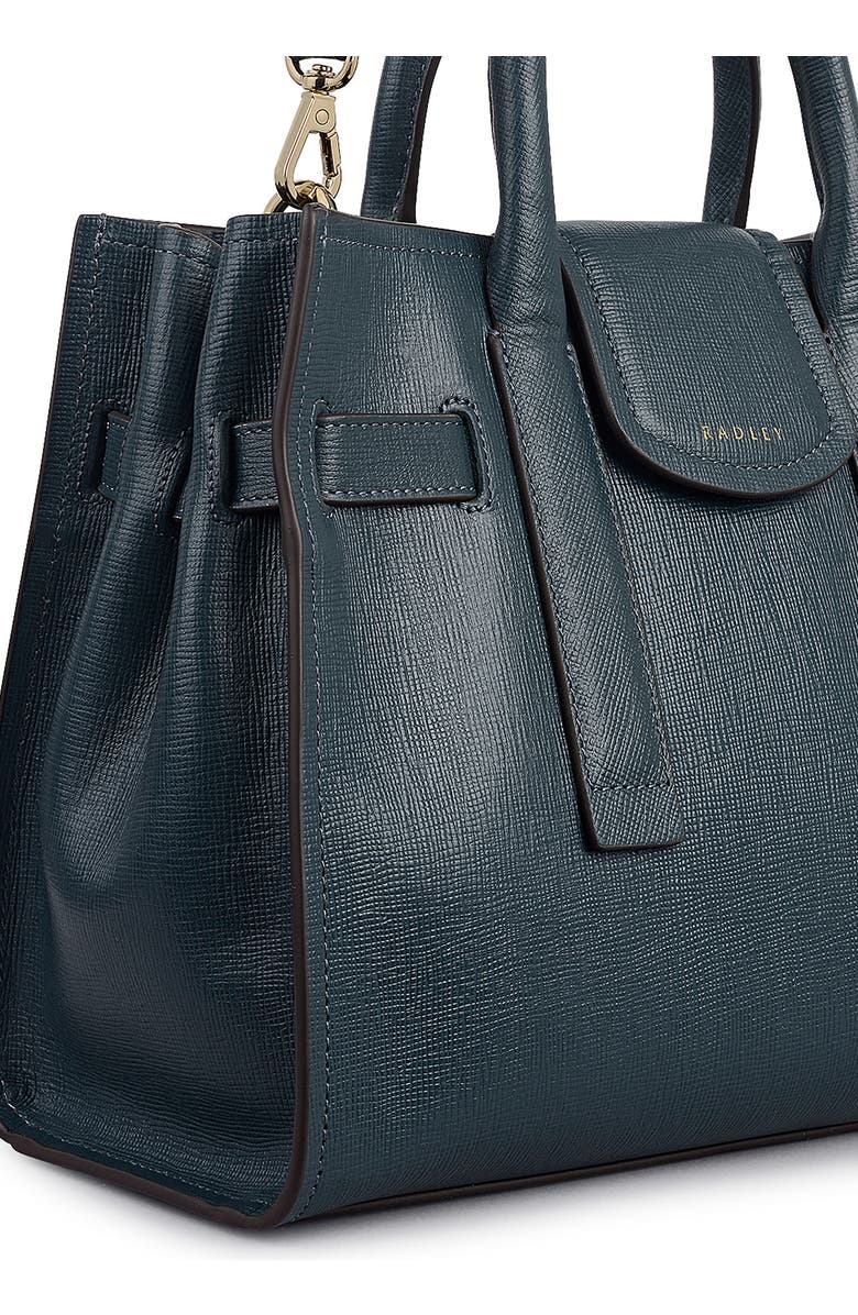 Radley St. Pancras Lane Saffiano Leather Tote Bag, Alternate, color, Teal