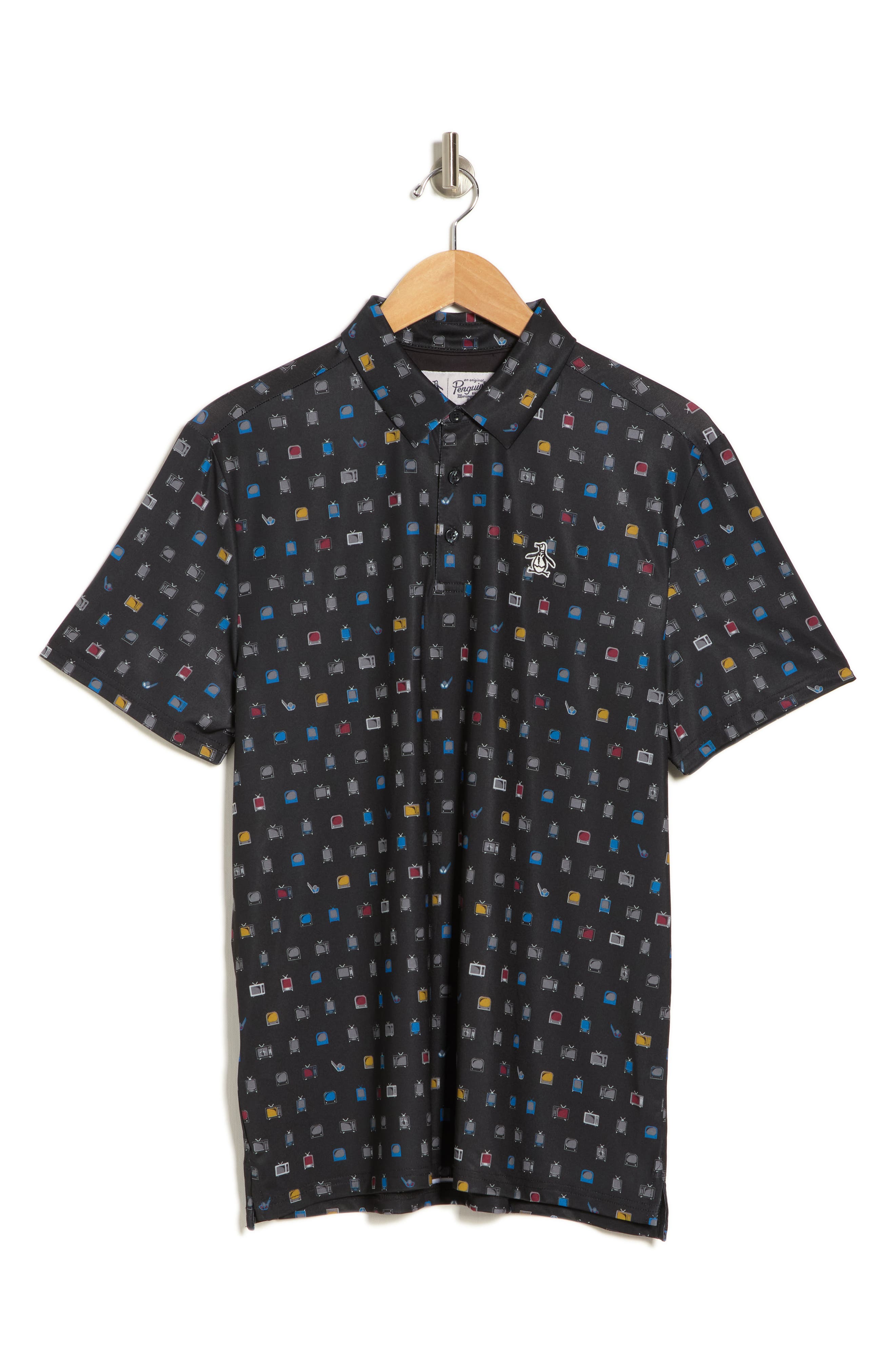 ORIGINAL PENGUIN GOLF TV Print Golf Polo (Men) | Nordstromrack