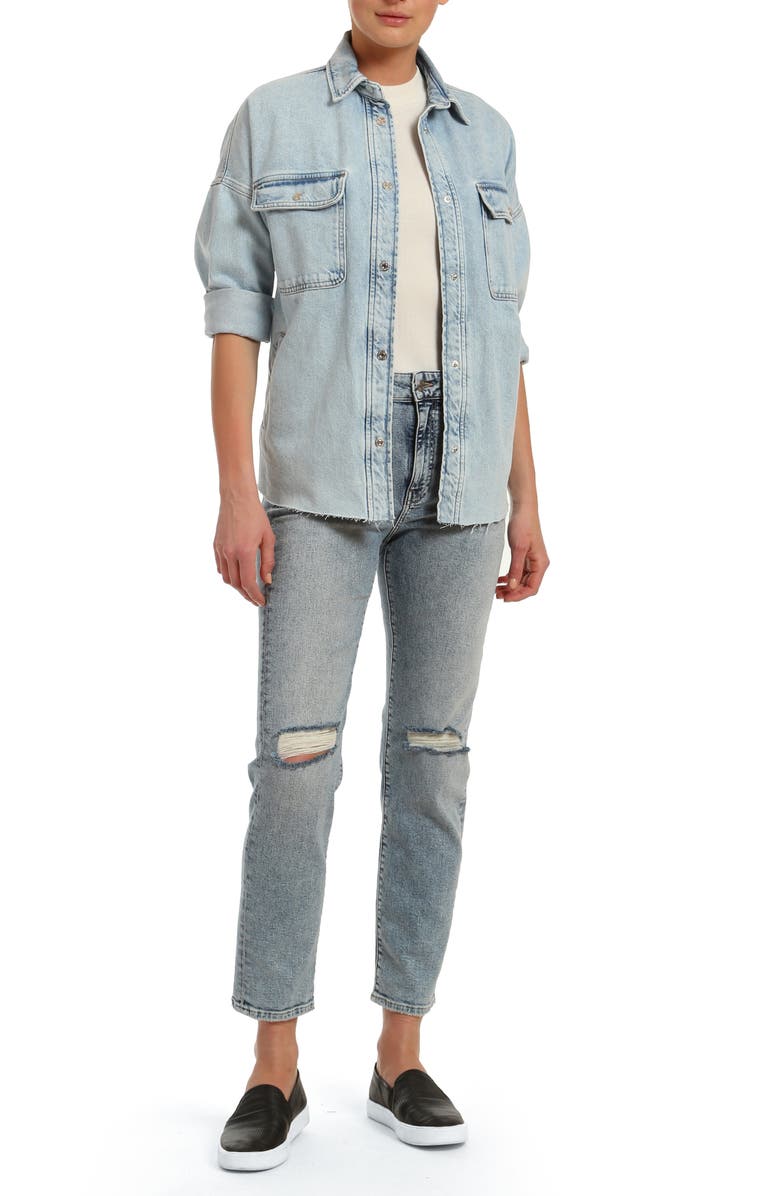 Mavi Jeans Soho Ankle Girlfriend Jeans, Alternate, color, 