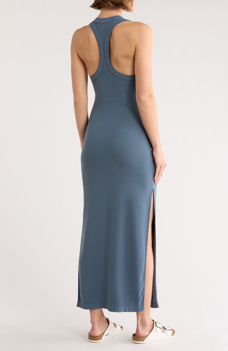 Spiritual Gangster Simone Rib Maxi Dress, Alternate, color, Blue Jean