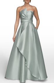 Donna Karan New York Strapless Satin Gown