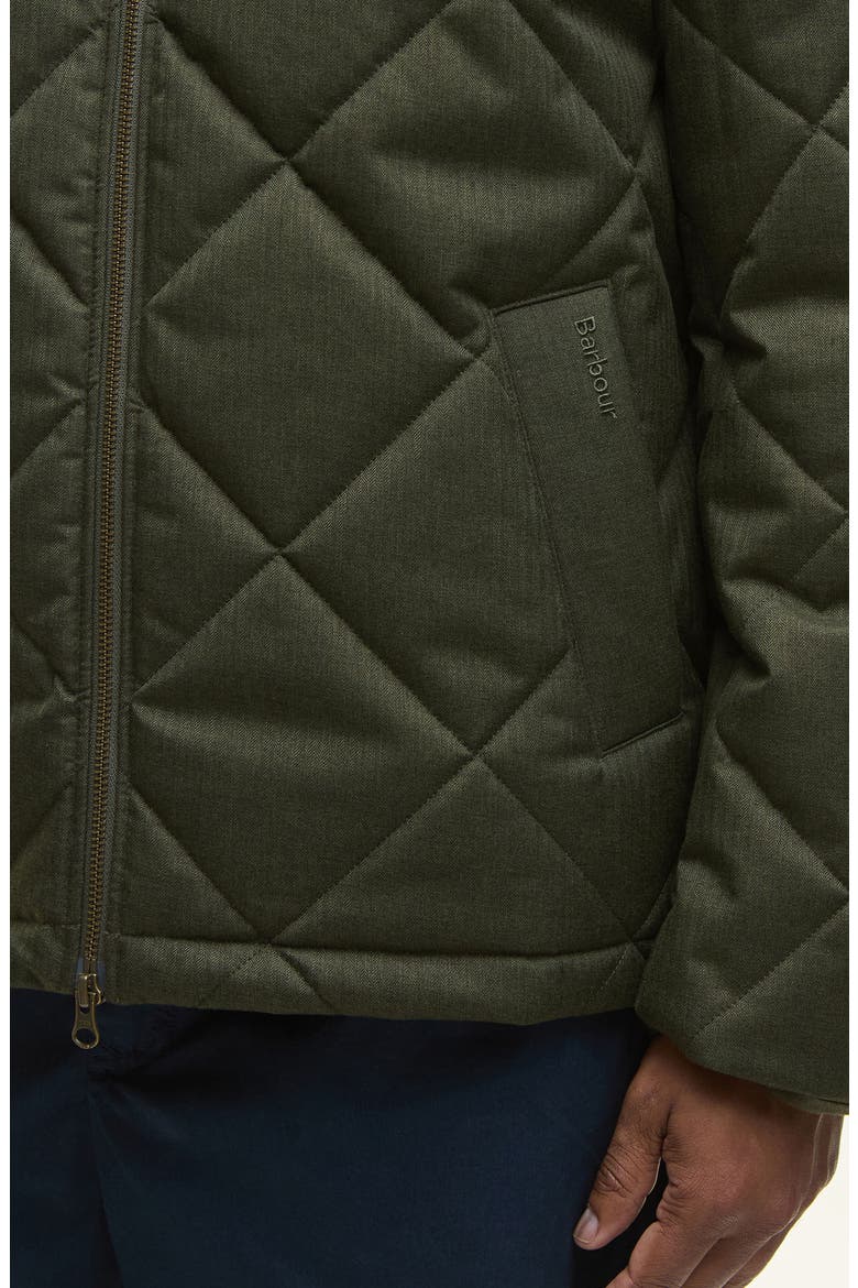 Quilted Harrington Jacket, Alternate, color, OLIVE