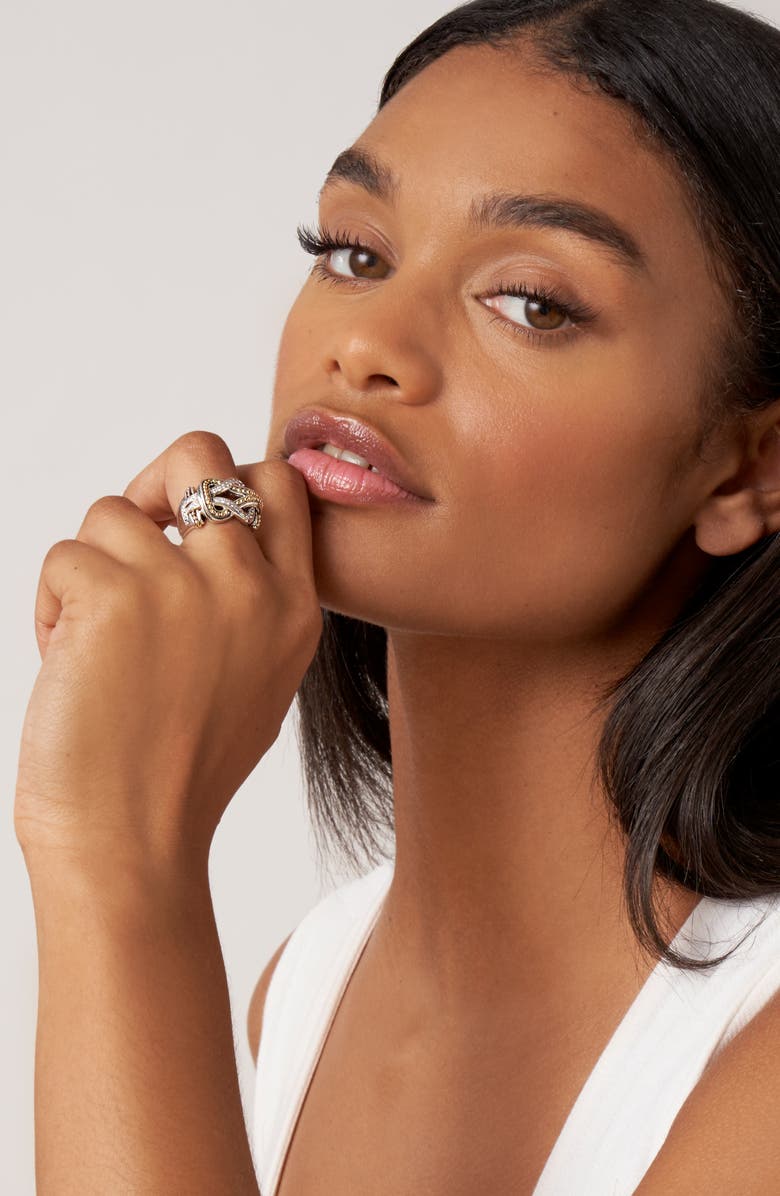 LAGOS Newport Diamond Knot Ring, Alternate, color, 