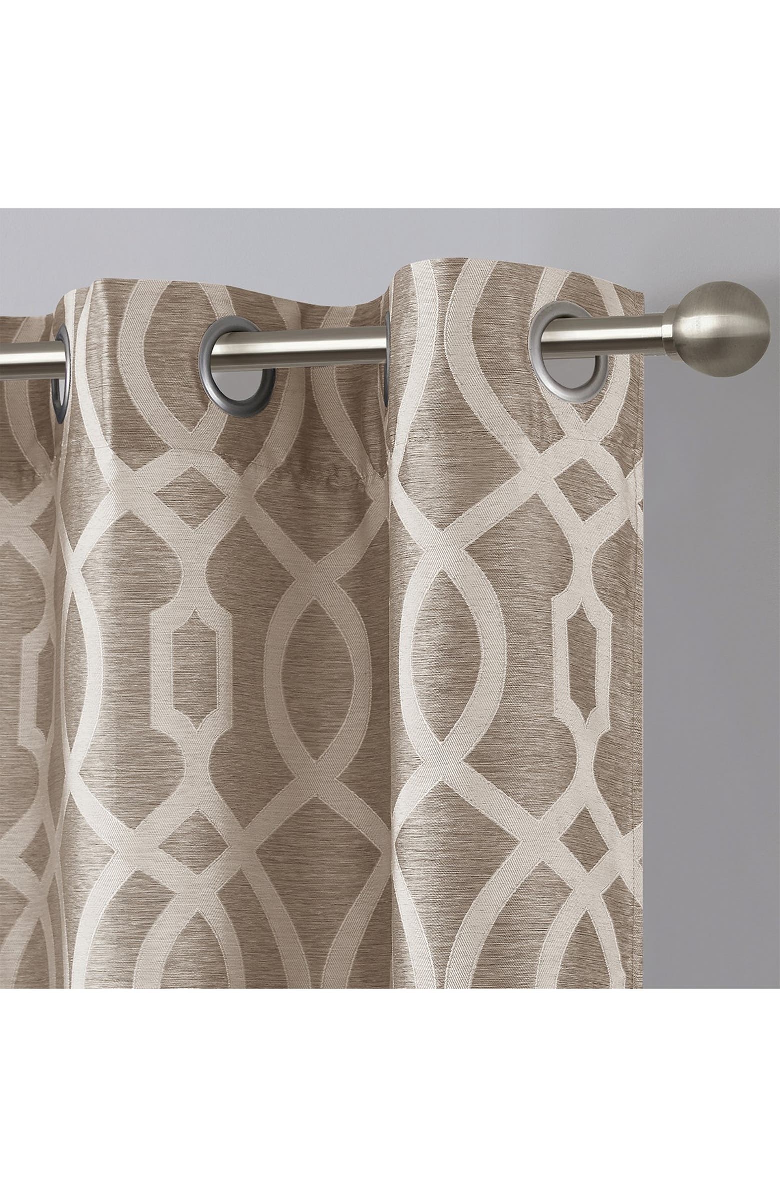 VCNY HOME Montana Taupe Geometric Window Panels - 76