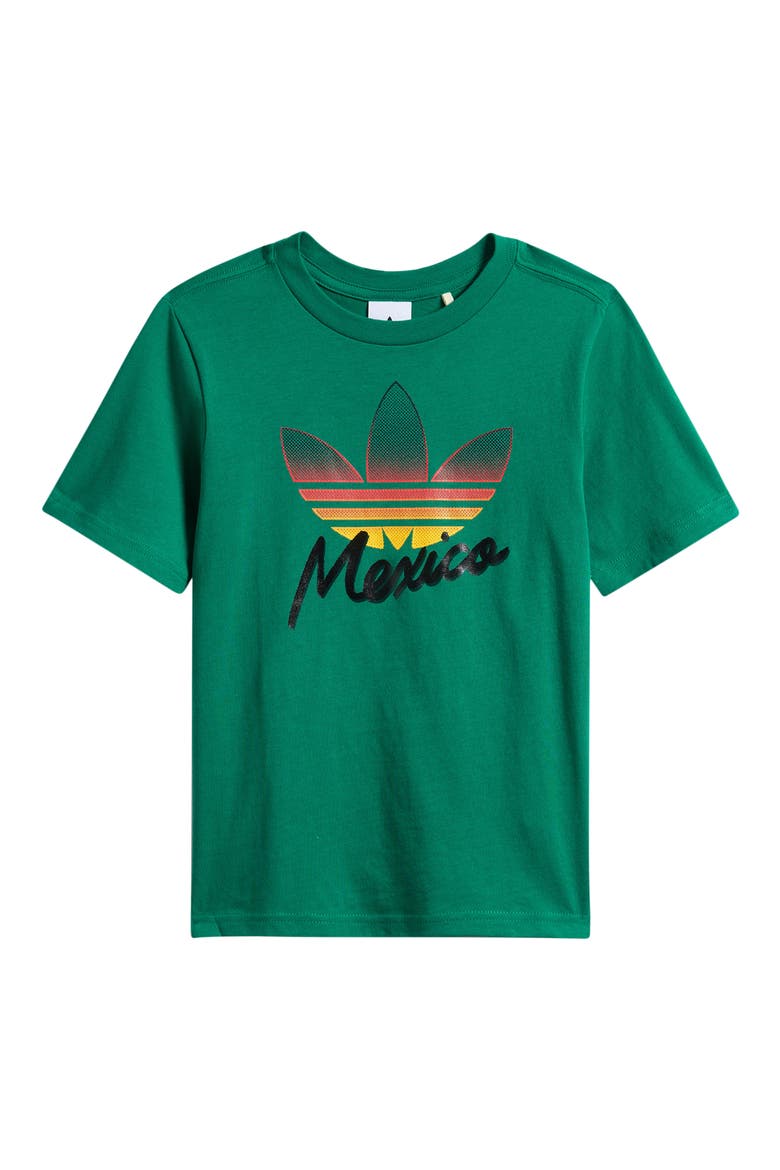 Kids' Trefoil World Cup Cotton Graphic T-Shirt, Main, color, GREEN