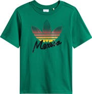 adidas Originals Kids' Trefoil World Cup Cotton Graphic T-Shirt