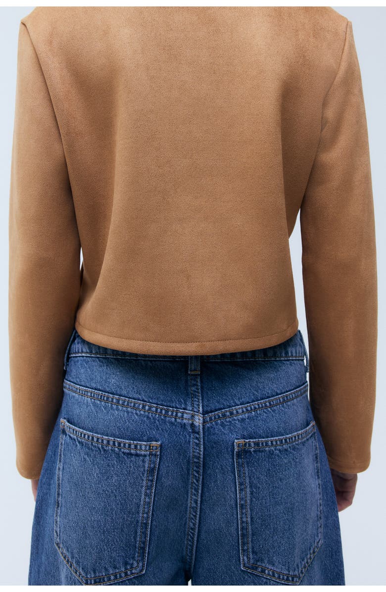 H&M Cardigan, Alternate, color, Dark Beige