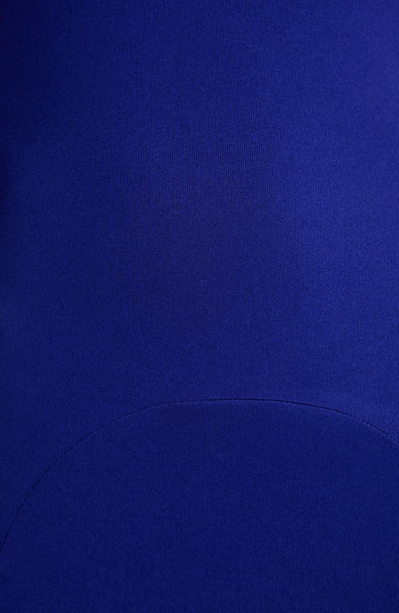 TOM FORD Impossible Backless Crepe Jersey Gown with Train, Alternate, color, Clematis Blue