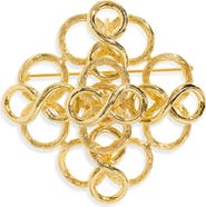 Kenneth Jay Lane Fancy Swirls Pin