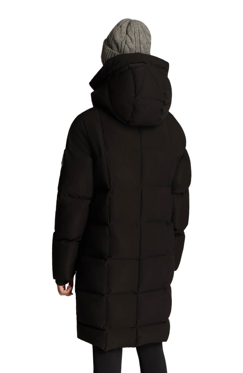 Alpenhaus Cluze Mid-Length Puffer with Square Quilting, Alternate, color, Black
