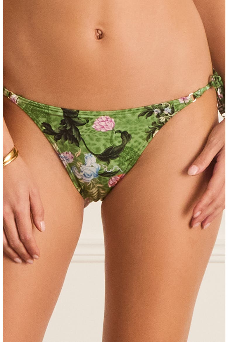 Classic Felicity Tie Side Pant Bikini Bottom, Alternate, color, Green