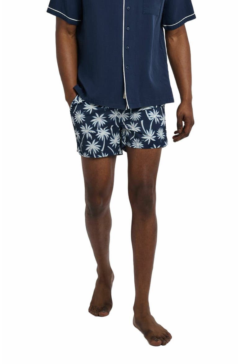 Charles 4" Swim Trunk, Alternate, color, DEEP NAVY MULTI