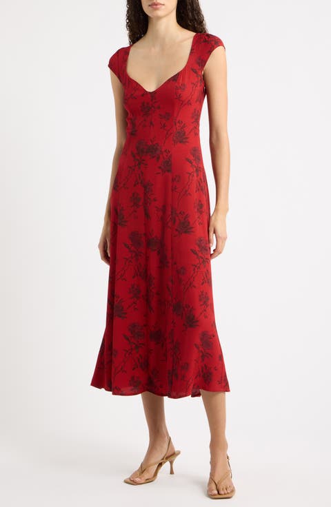 Marny Floral Midi Dress