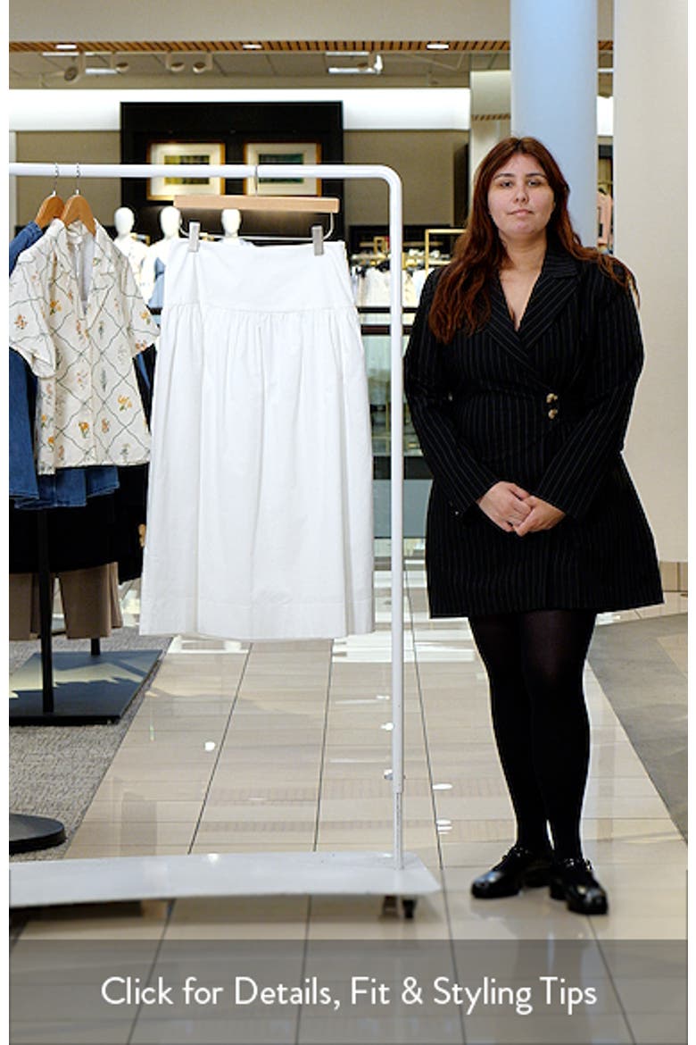 Mia Stretch Cotton Midi Skirt video