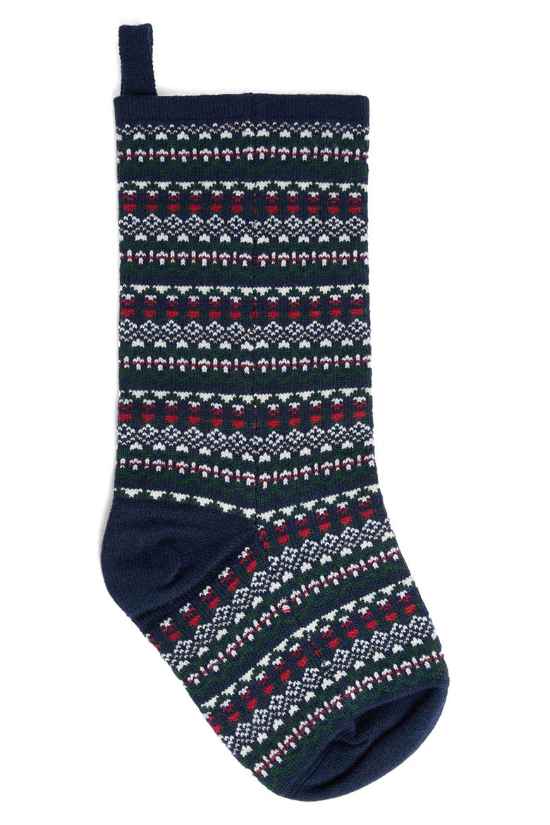 Marlow Christmas Stocking, Alternate, color, NAVY FESTIVE