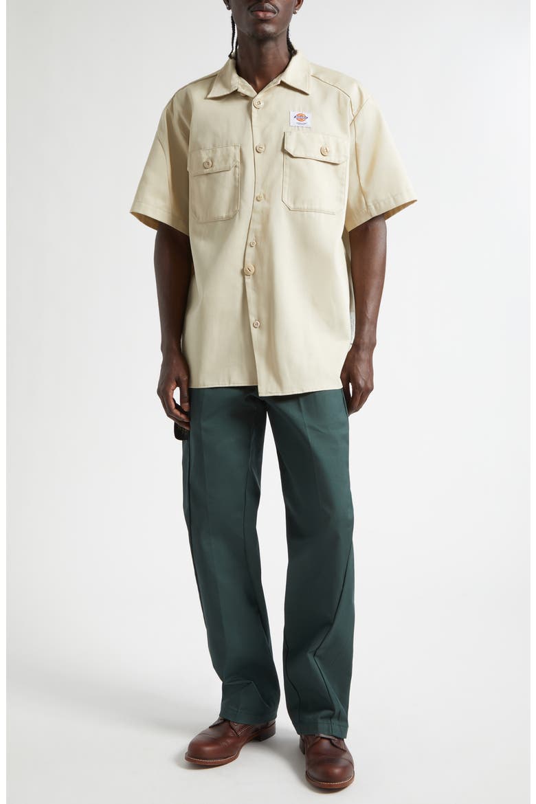x Dickies Twill Work Pants, Alternate, color, DARK GREEN