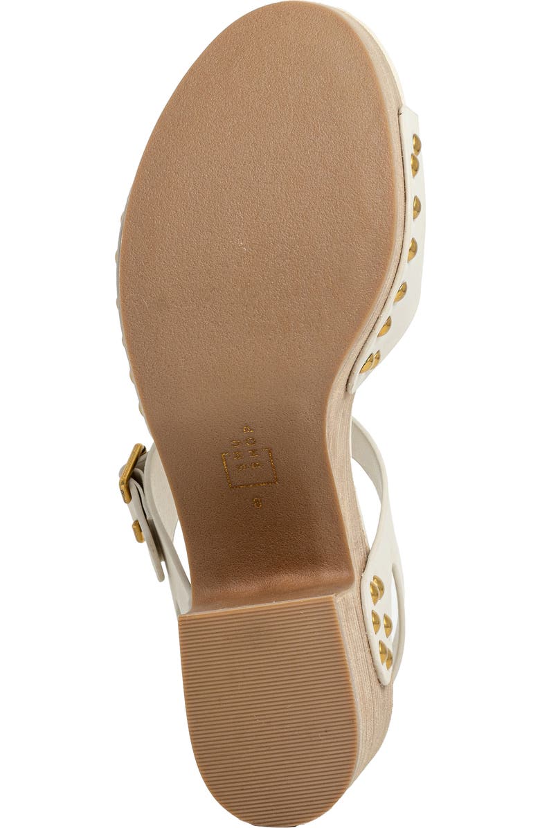SHUSHOP Gia Ankle Strap Platform Sandal, Alternate, color, Bone