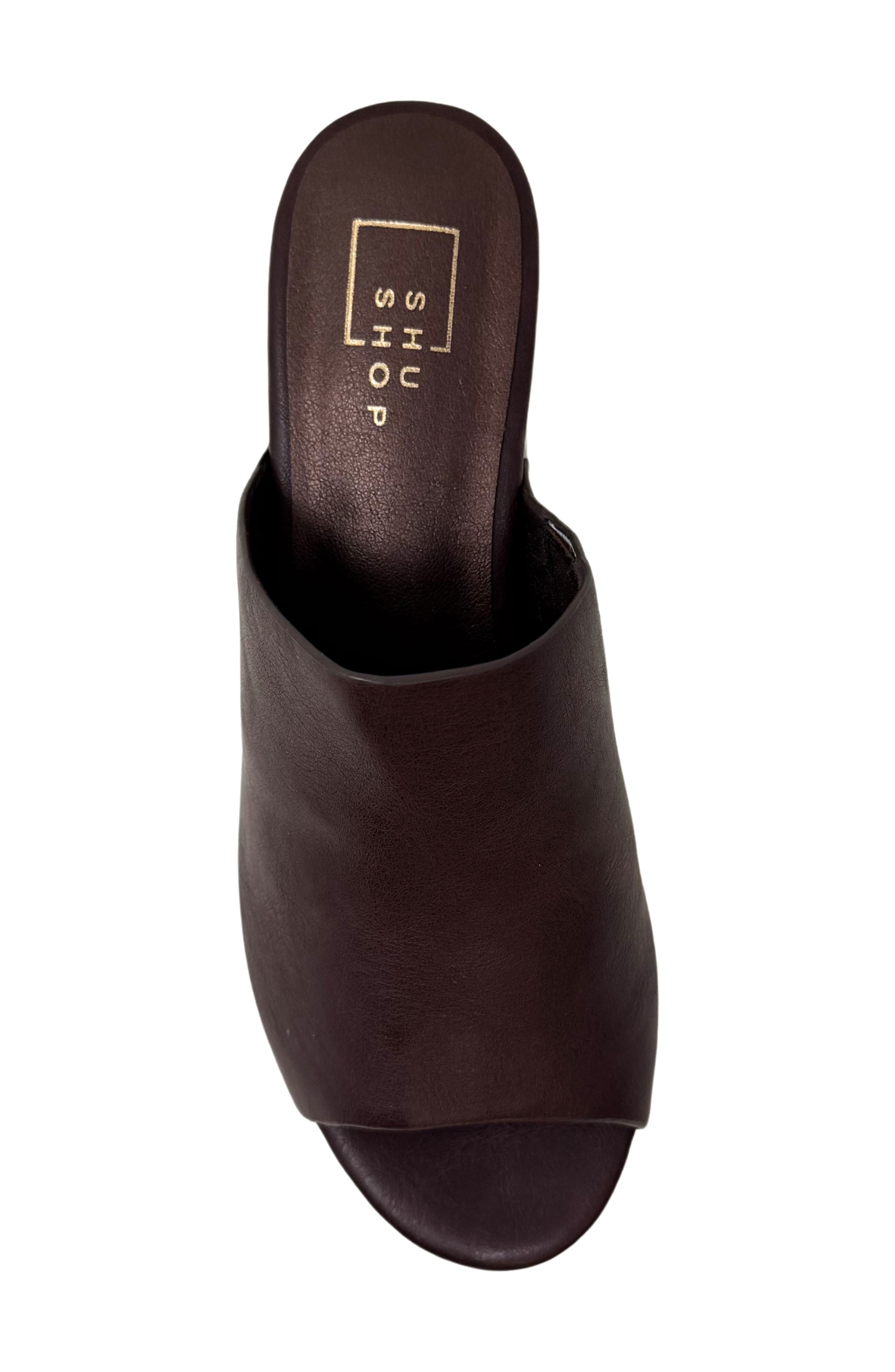 Holly Platform Slide Sandal, Alternate, color, BORDEAUX