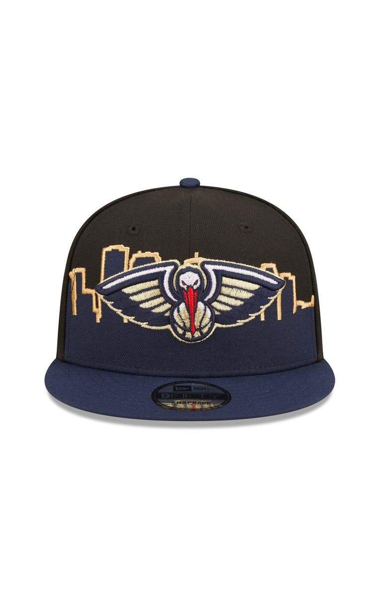New Era Men's New Era Navy/Black New Orleans Pelicans 2022 Tip-Off 9FIFTY Snapback Hat, Alternate, color, 