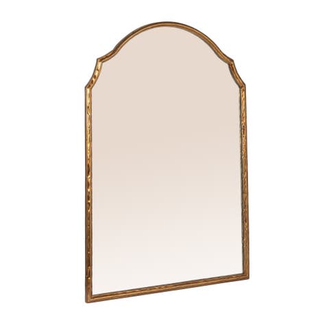 Framed Wall Mirror with Detailed Trim