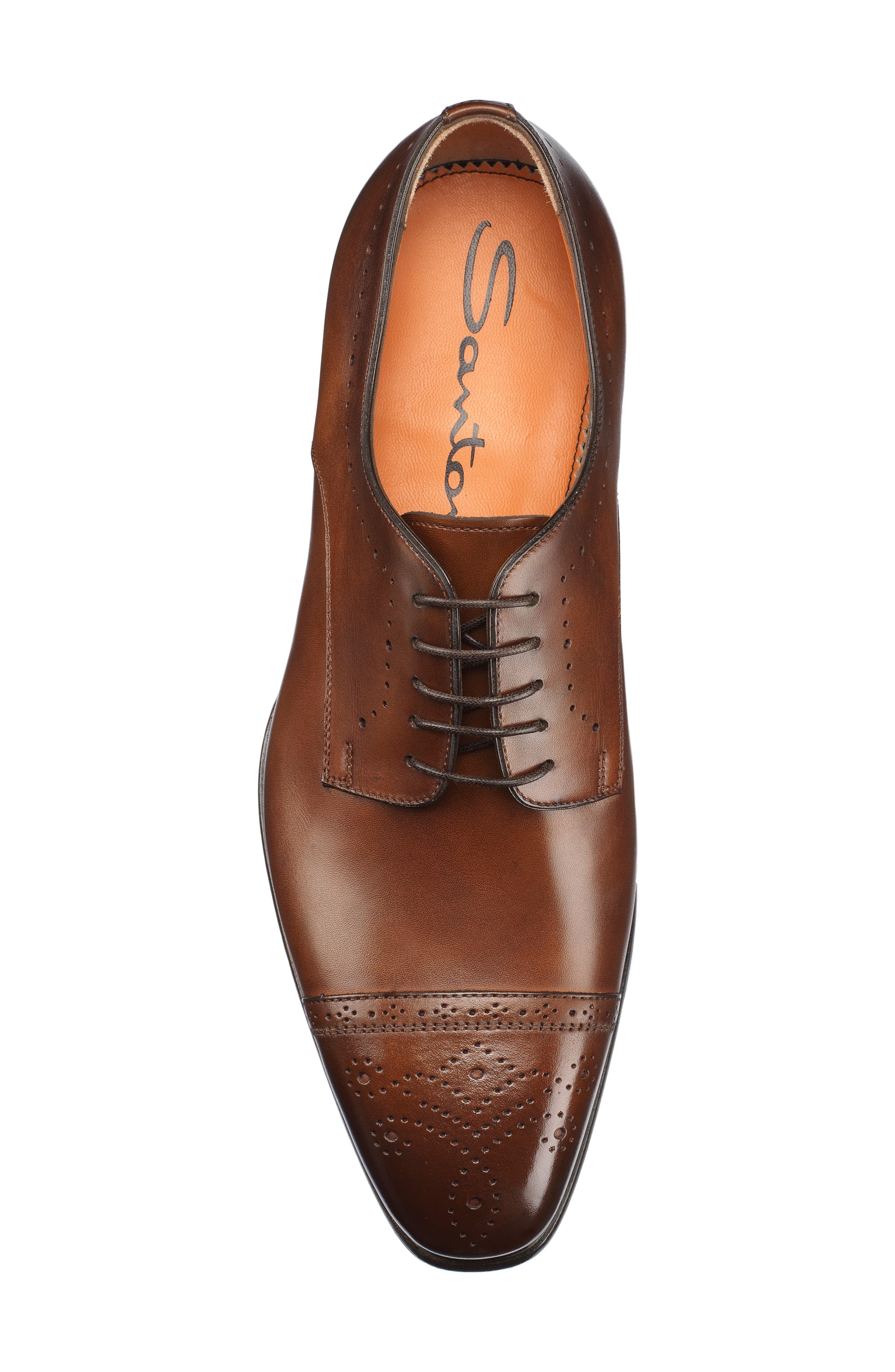 Santoni Ironside Cap Toe Derby, Alternate, color, 