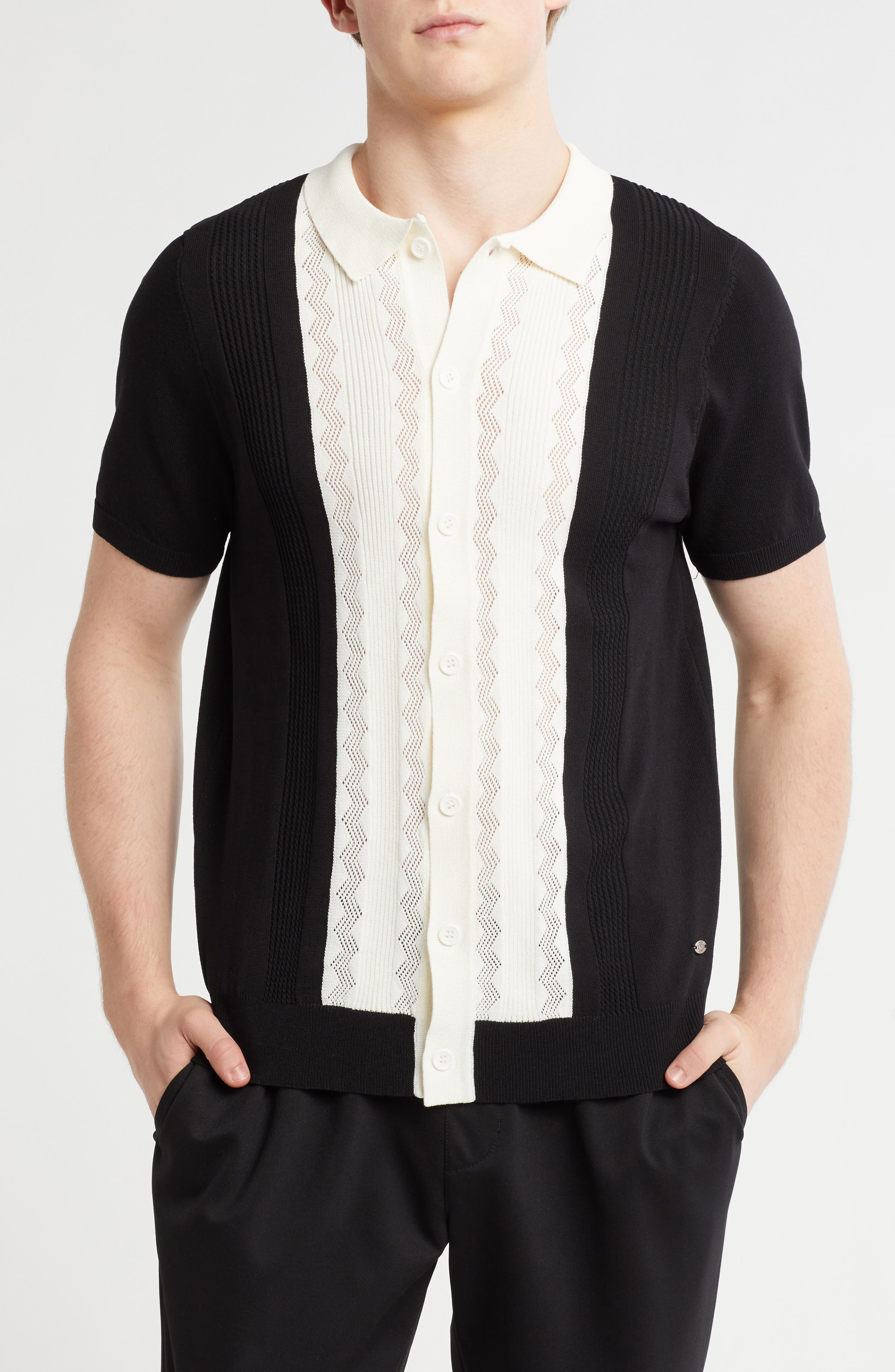 T.R. PREMIUM Textured Sweater Knit Polo