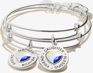 Alex and Ani Mother Daughter Charm Bangles, Set of 2