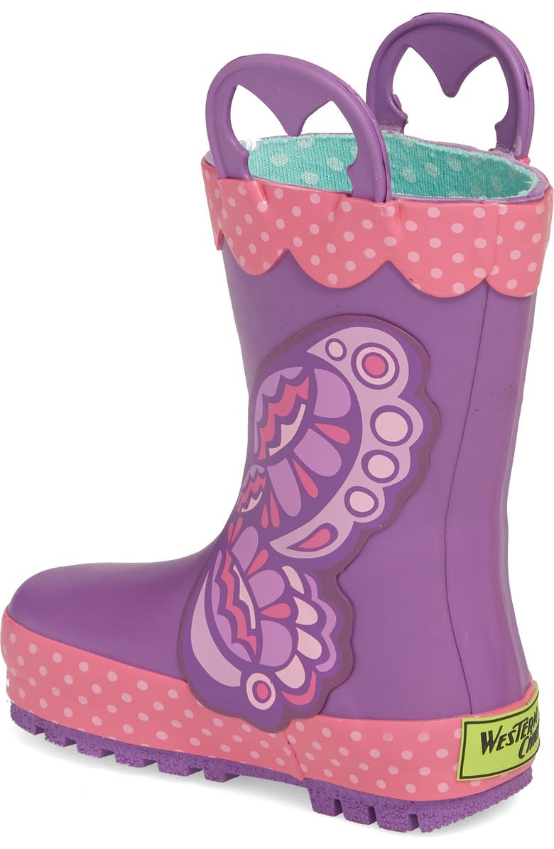 Western Chief Betty Butterfly Rain Boot, Alternate, color,
