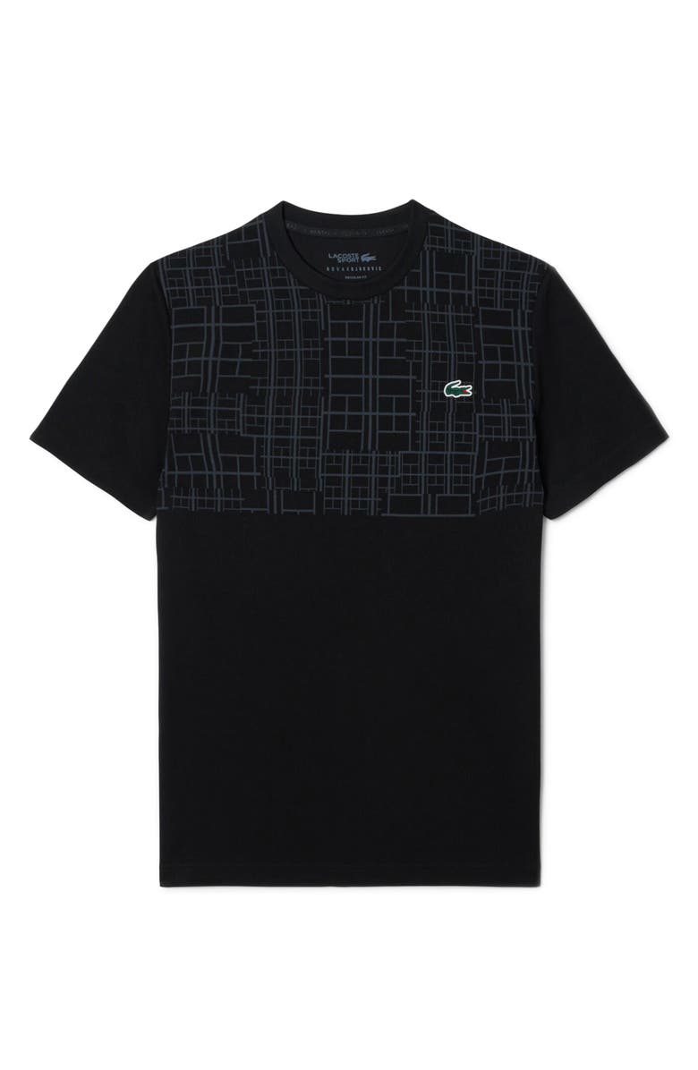 Lacoste x Novak Djokovic Ultra-Dry Performance T-Shirt, Alternate, color, Black